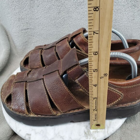 Born Shoes Mens Size 9 Brown Leather Fisherman Sandals *Read* main image 9